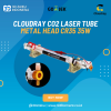 Cloudray CO2 Laser Tube Metal Head CR35 35W Tabung Laser